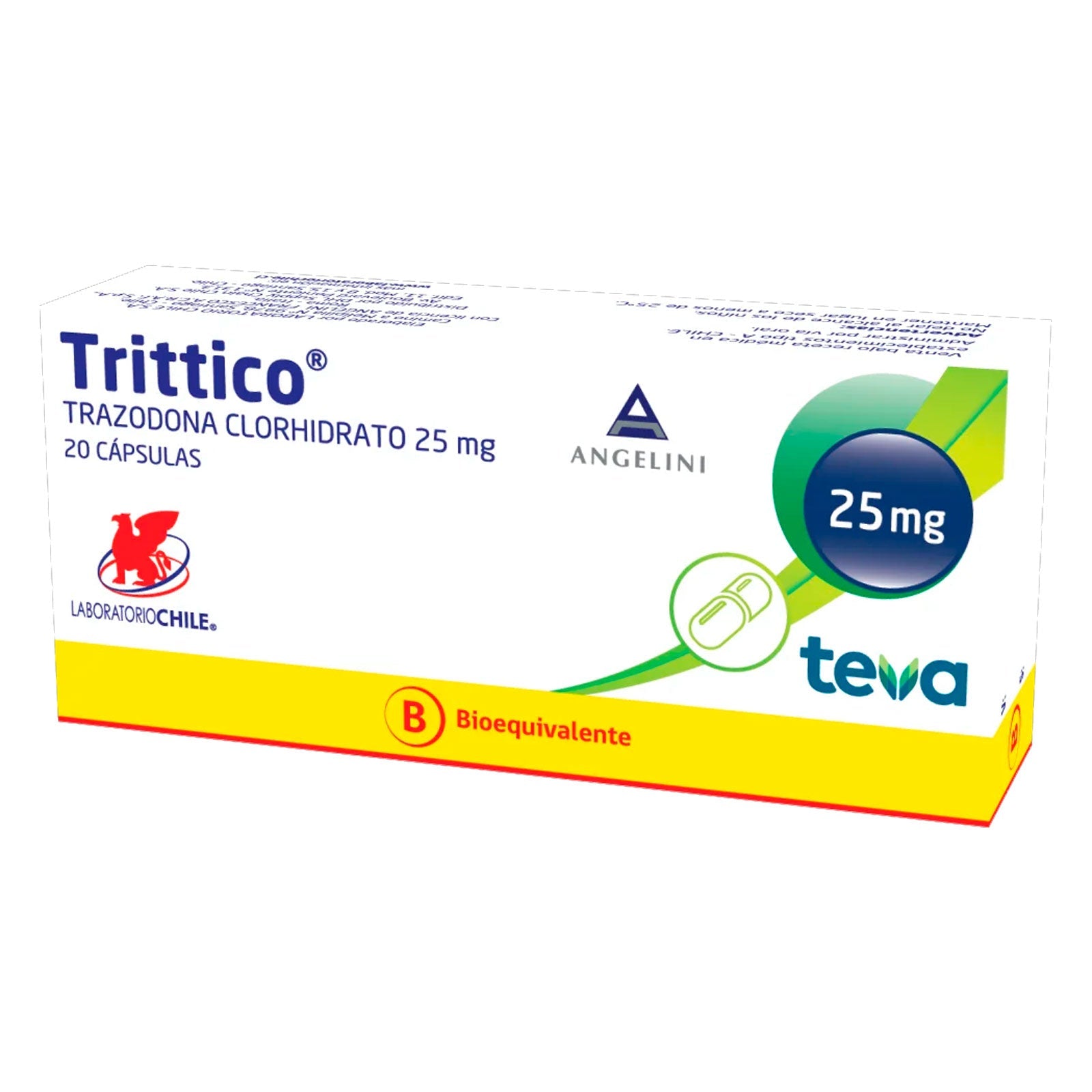 Trittico Cápsulas 25mg Producto Cenabast